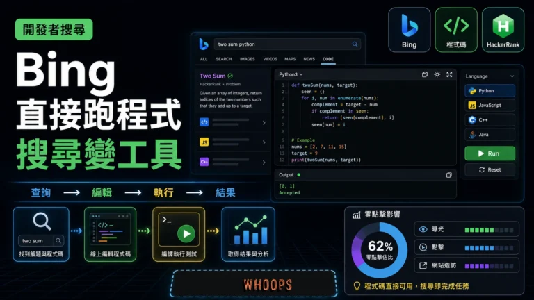 Bing 與 HackerRank 合作讓搜尋結果直接執行程式碼的文章首圖