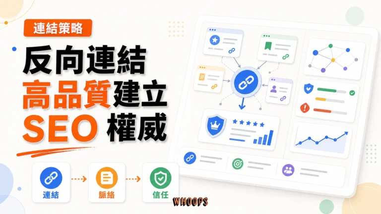 什麼是反向連結（Backlinks）？該如何正確的建立高品質反向連結，以及對 SEO 的重要性精選圖片，呈現連結 → 脈絡 → 信任的 SEO 重點。