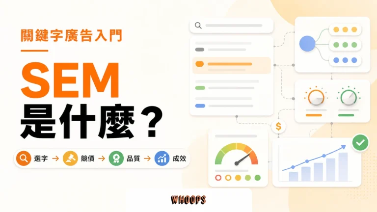 SEM 關鍵字廣告入門，說明付費搜尋曝光、競價、品質與成效追蹤的整合流程