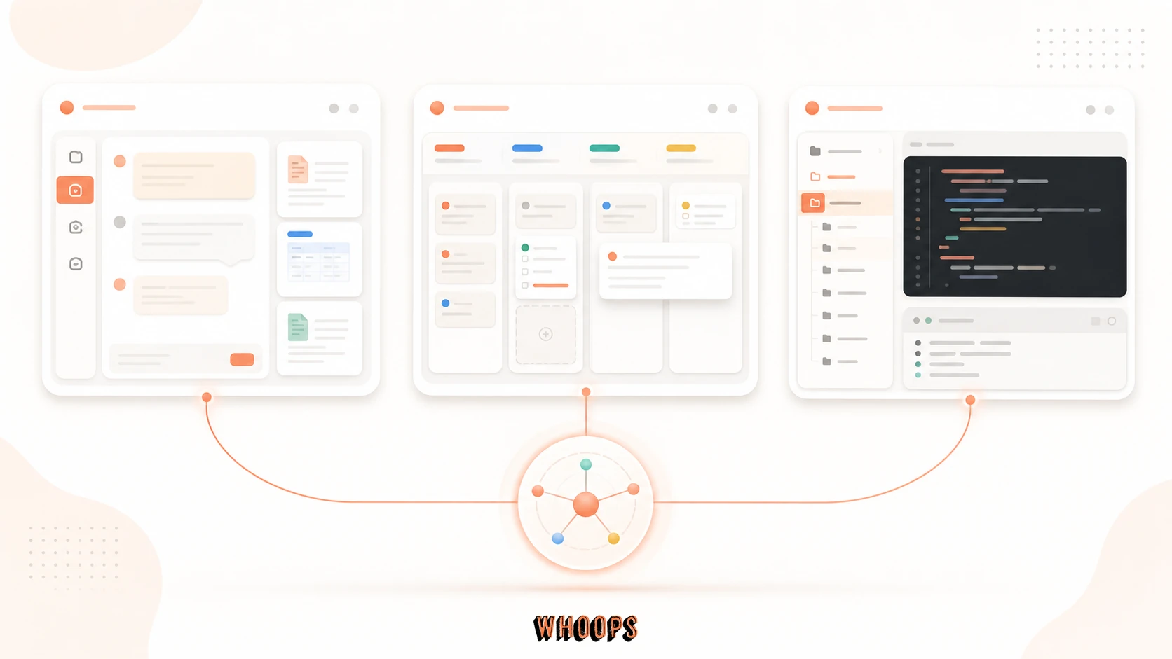 Claude Chat、Cowork 與 Claude Code 比較圖,呈現對話文件、跨應用任務與程式碼專案三種工作方式。