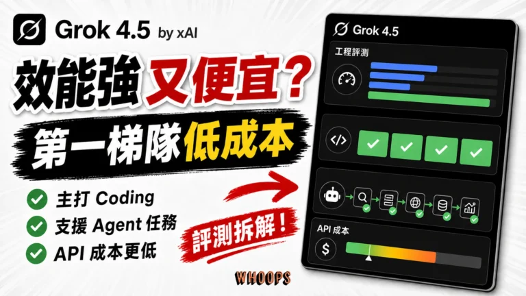 Grok 4.5 評測精選圖片：Coding、Agent 任務與 API 成本