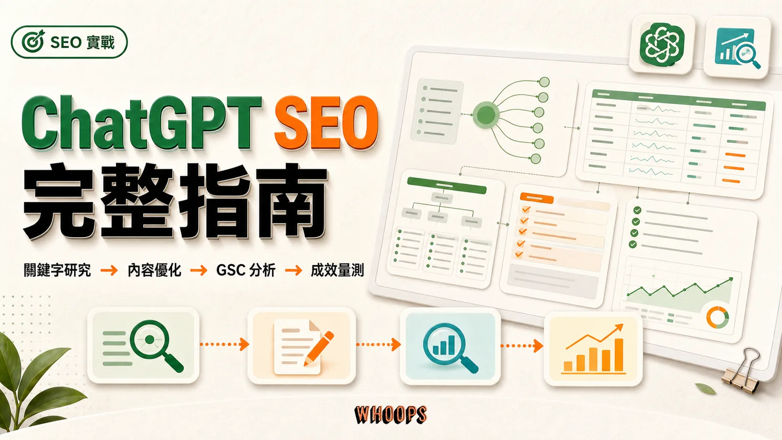 ChatGPT SEO 串聯關鍵字研究、內容最佳化與 Search Console 分析的完整指南