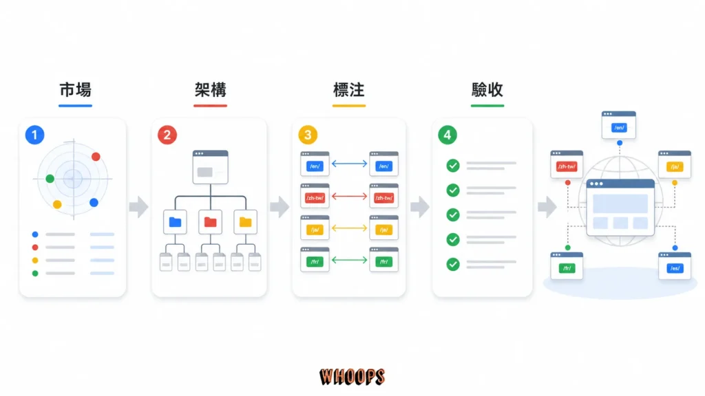 多國語系 SEO 從市場選擇、網址架構、hreflang 標注到在地化驗收的四步路線圖
