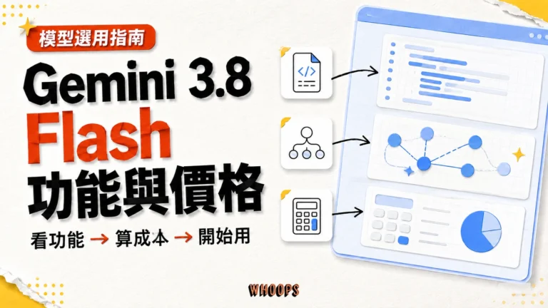 Gemini 3.8 Flash 功能與價格指南，包含程式工作、代理流程與成本評估