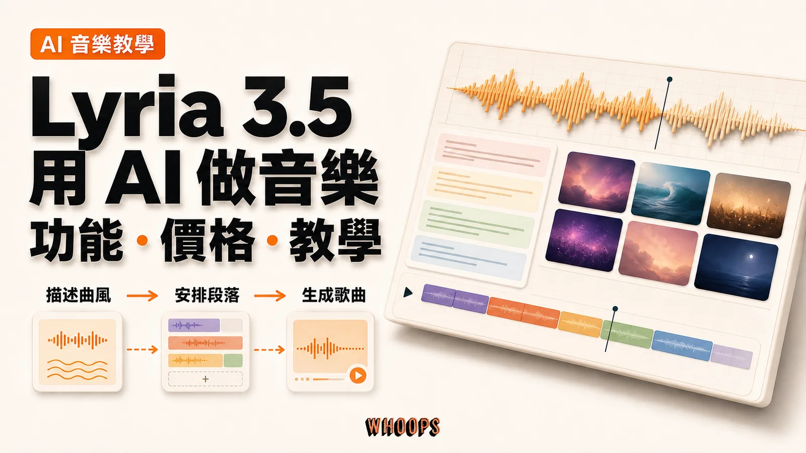 Lyria 3.5 音樂生成教學:功能、價格與從曲風到歌曲的創作流程
