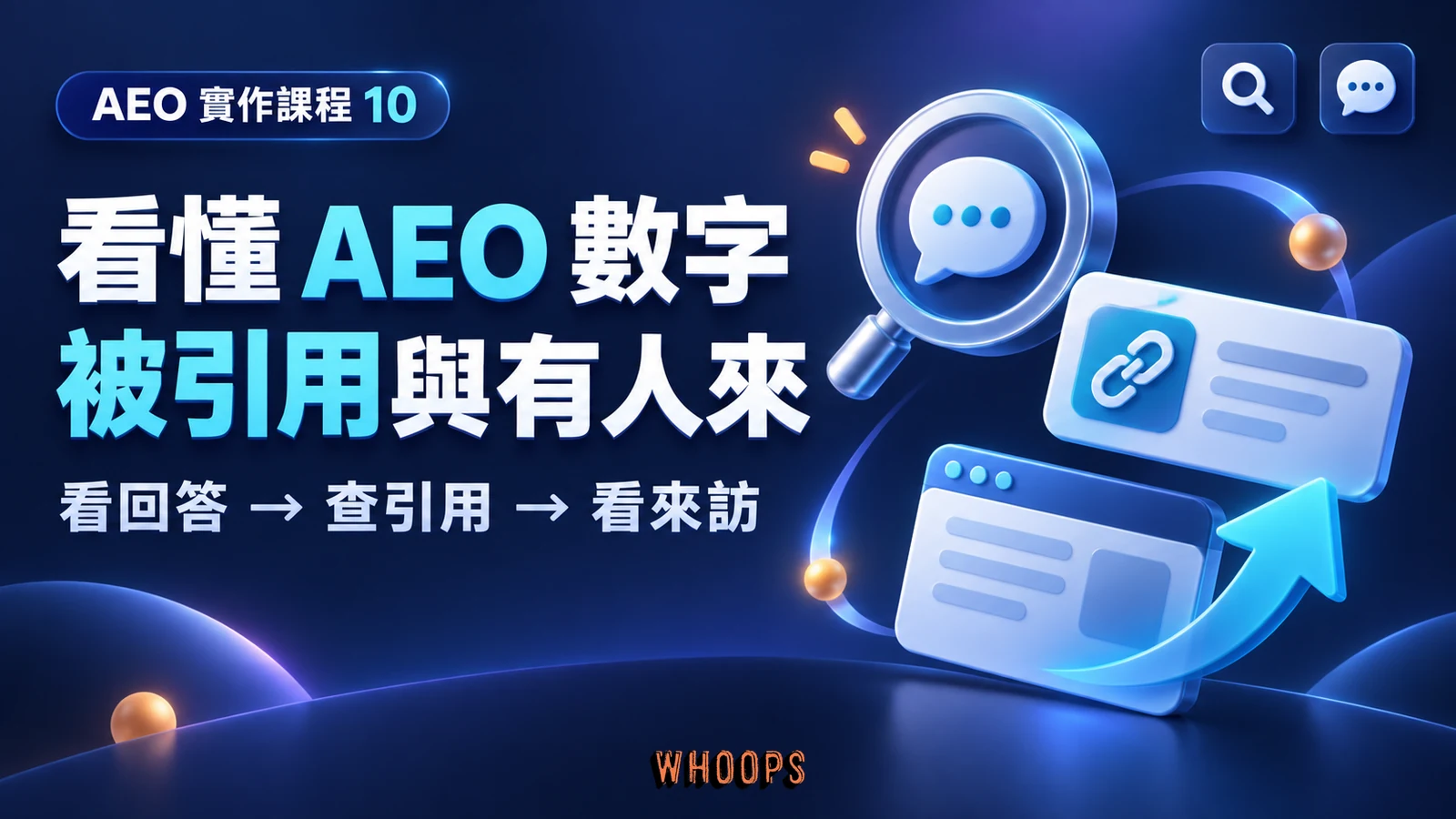 AEO 第 10 章:看懂 AEO 數字,被引用與有人來