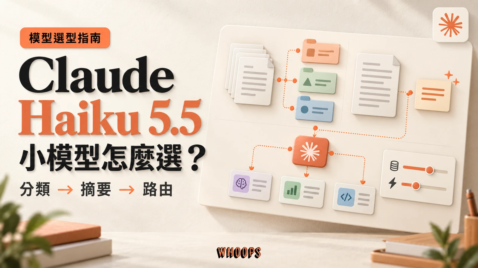 Claude Haiku 5.5 小模型選型圖,呈現分類、摘要與路由的任務分工